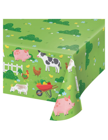 Mantel de Papel de Animales de Granja Trendware 3 Unidades