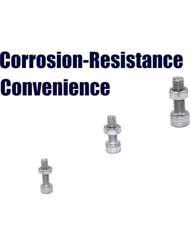 Juego de 200 Piezas Tornillos y Tuercas M3 Acero Inoxidable 304