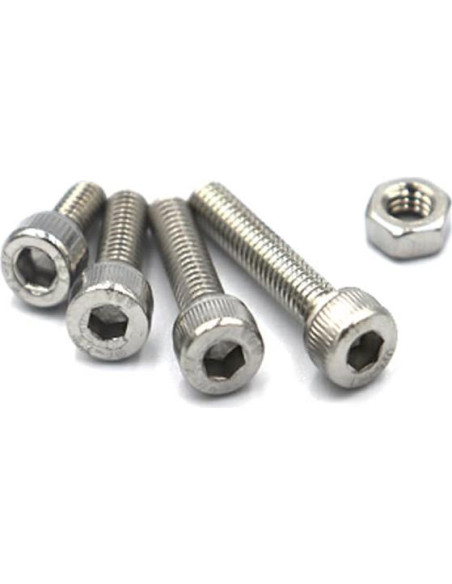 Juego de 200 Piezas Tornillos y Tuercas M3 Acero Inoxidable 304