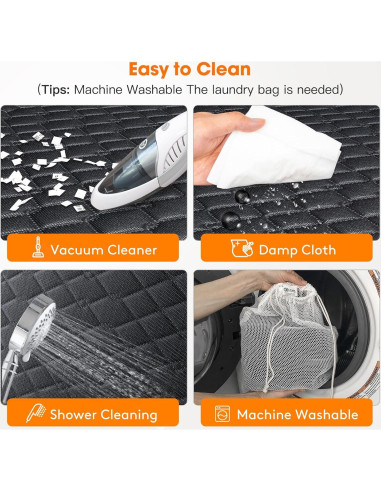 Funda de Asiento Trasero para Perros MIXJOY - Extensor Negro