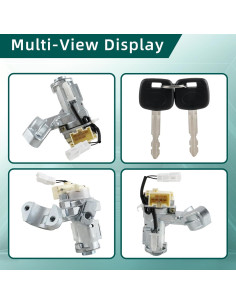 Interruptor de Cilindro de Bloqueo de Encendido AUTOKAY 45020-06-4 para Toyota Camry 2002-2006 2