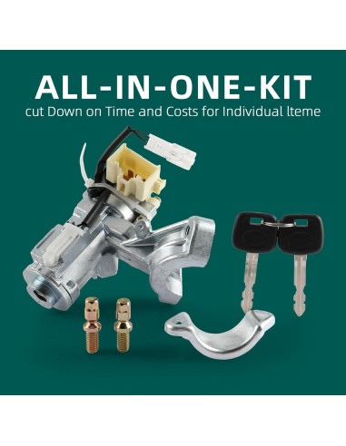 Interruptor de Cilindro de Bloqueo de Encendido AUTOKAY 45020-06-4 para Toyota Camry 2002-2006