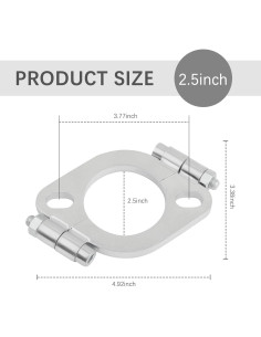 Kit de reparación de brida de escape Stacool 2.5" acero al carbono 2