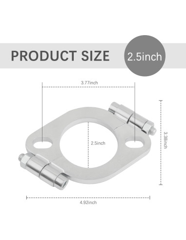 Kit de reparación de brida de escape Stacool 2.5" acero al carbono