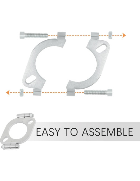 Kit de reparación de brida de escape Stacool 2.5" acero al carbono