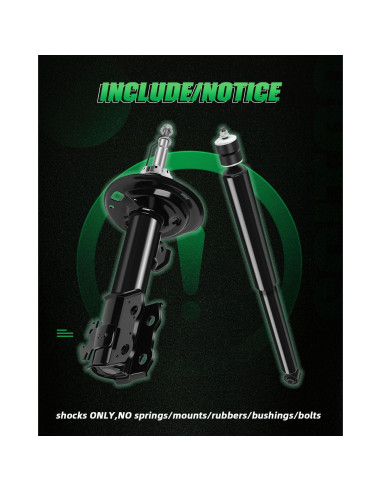 Amortiguadores SCITOO de Gas para Toyota Prius C y Yaris - Juego de 4