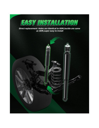 Amortiguadores SCITOO de Gas para Toyota Prius C y Yaris - Juego de 4