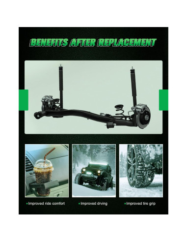 Amortiguadores SCITOO de Gas para Toyota Prius C y Yaris - Juego de 4