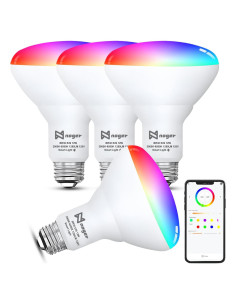 Bombillas Inteligentes Noger BR30 LED 12W Paquete de 4