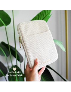 Funda de Pana para Kindle Stickietech 15.88x20.32 cm Crema 2