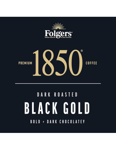 Café Folgers 1850 Black Gold Tostado Oscuro 60 Cápsulas K-Cup