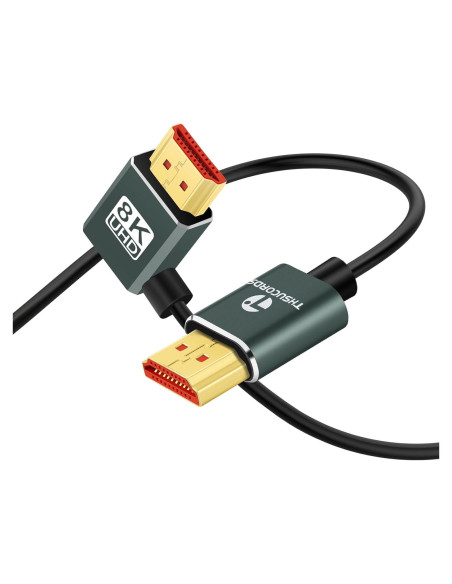 Cable HDMI 2.1 Ultra Delgado 8K 90 Grados 2.0M Thsucords