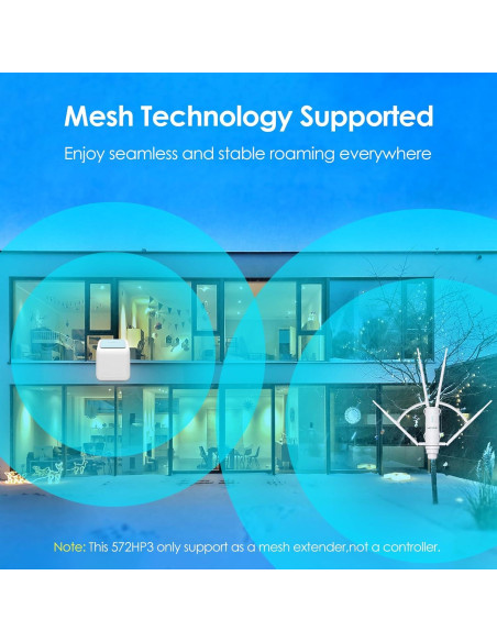 Extensor de WiFi Exterior WAVLINK AC1200 Doble Banda IP65