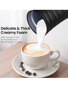 Espumador de Leche Eléctrico SAIBOKE 350ml 4 en 1 Automático 2