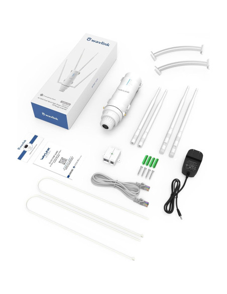 Extensor de WiFi Exterior WAVLINK AC1200 Doble Banda IP65