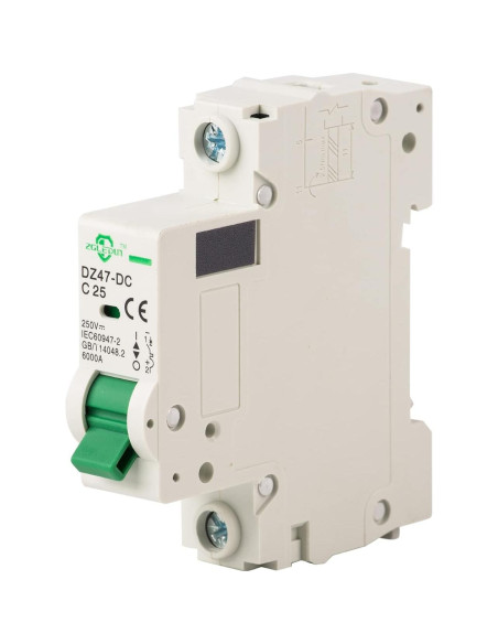 Disyuntor Miniatura DC 10A ZGLEDUN 1 Polo 110-250V 6kA
