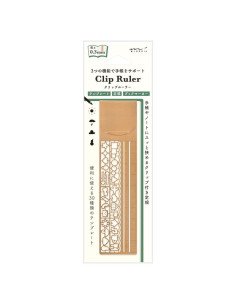 Regla Clip Midori 42290006 Cobre con Plantillas 10 cm