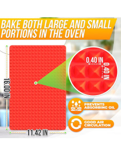 Alfombrilla de Hornear de Silicona DIMROM 40.6x29.2 cm Antiadherente 2