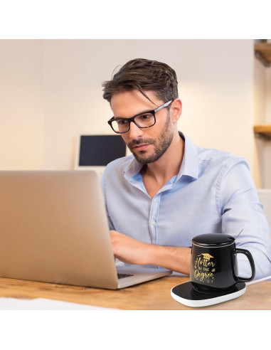 Set Taza de Cerámica de Graduación Baderke con Calentador