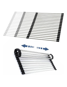 Escurridor de Platos Enrollable CHIRISEN 54x32.5 cm Antideslizante
