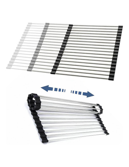 Escurridor de Platos Enrollable CHIRISEN 54x32.5 cm Antideslizante