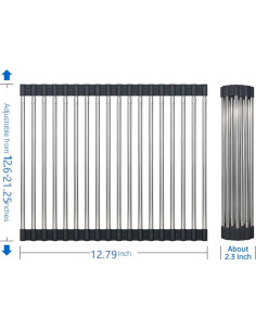 Escurridor de Platos Enrollable CHIRISEN 54x32.5 cm Antideslizante 2