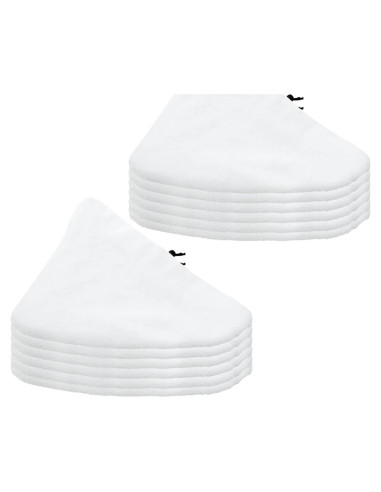 12 Almohadillas Reemplazo Microfibra para Mop Vapor Steamboy