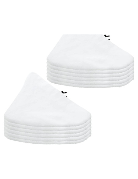 12 Almohadillas Reemplazo Microfibra para Mop Vapor Steamboy