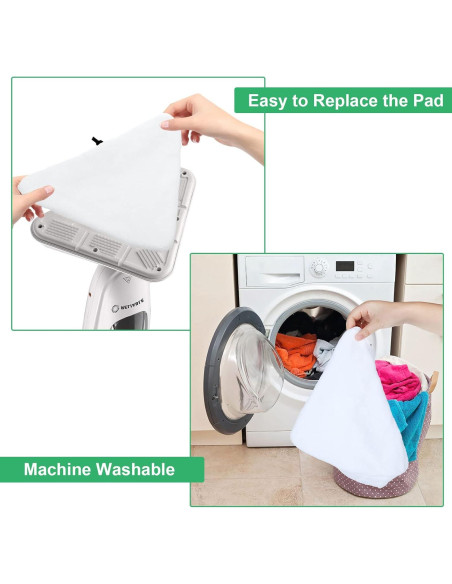 12 Almohadillas Reemplazo Microfibra para Mop Vapor Steamboy