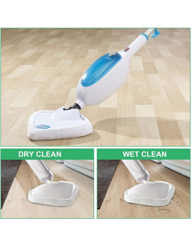 12 Almohadillas Reemplazo Microfibra para Mop Vapor Steamboy