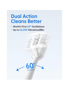 Cepillo de Dientes Eléctrico Laifen Wave, 66,000 Vibraciones, 3 Cabezas 2