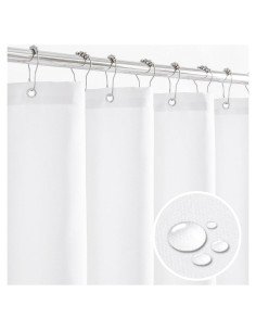 Funda de Ducha Impermeable Felisa 182.88x182.88 cm Blanca