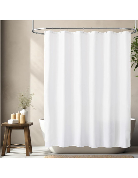Funda de Ducha Impermeable Felisa 182.88x182.88 cm Blanca