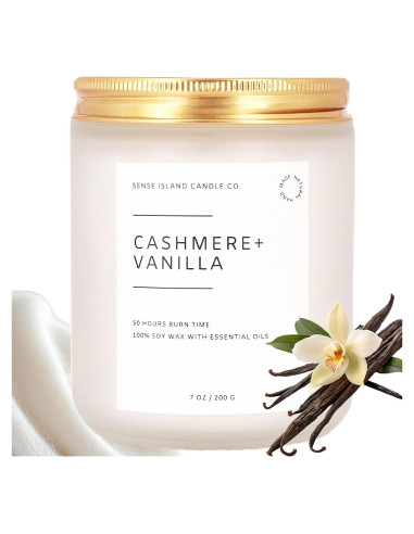 Vela Perfumada Sense Island Vainilla Cashmere 50+ Hrs