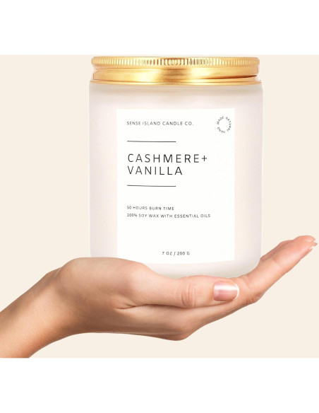 Vela Perfumada Sense Island Vainilla Cashmere 50+ Hrs