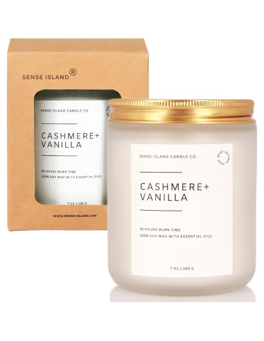 Vela Perfumada Sense Island Vainilla Cashmere 50+ Hrs
