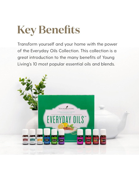 Set de Aceites Esenciales 100% Puros Young Living - 10 Mezclas