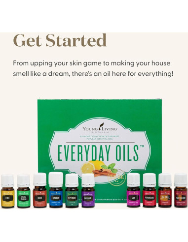 Set de Aceites Esenciales 100% Puros Young Living - 10 Mezclas