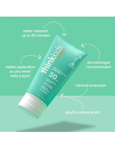 Protector Solar Mineral Thinksport Niños SPF 50+ 170g 2