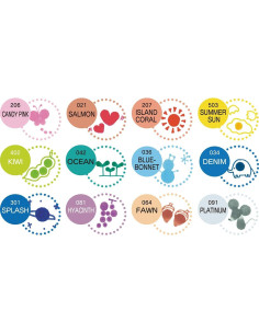 Conjunto de Marcadores Holumany ZIG Clean Color Dot 12 Colores 2