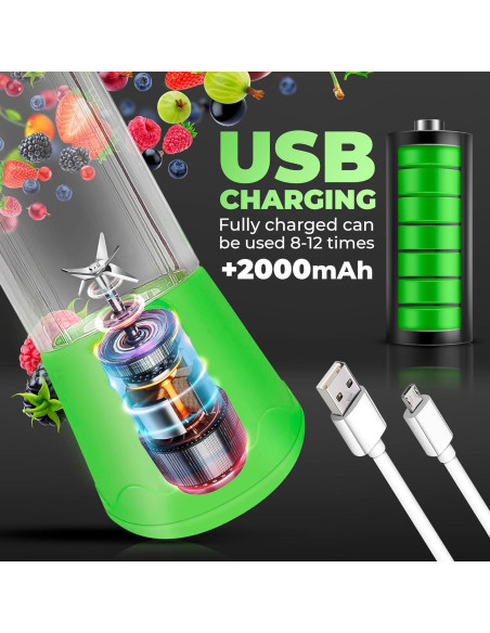 Licuadora Portátil Nomadic Outpost 236ml Verde USB