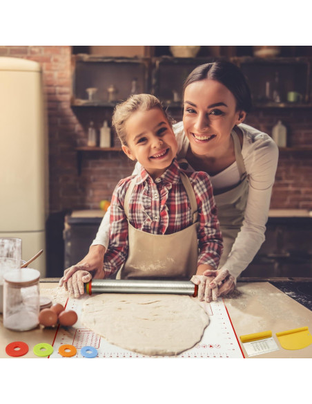 Conjunto de Horneado MIKULA: Rodillo Acero Inoxidable 44.2 cm