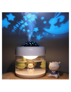 Humidificador de Niebla Fría HMLUESR 500ml con Proyector de Estrellas