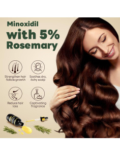 Suero de Crecimiento Capilar 5% Minoxidil GFTNAT 120ml 2