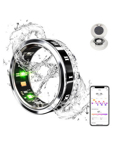 Anillo Inteligente GANSI IP68 Monitoreo Salud y Sueño