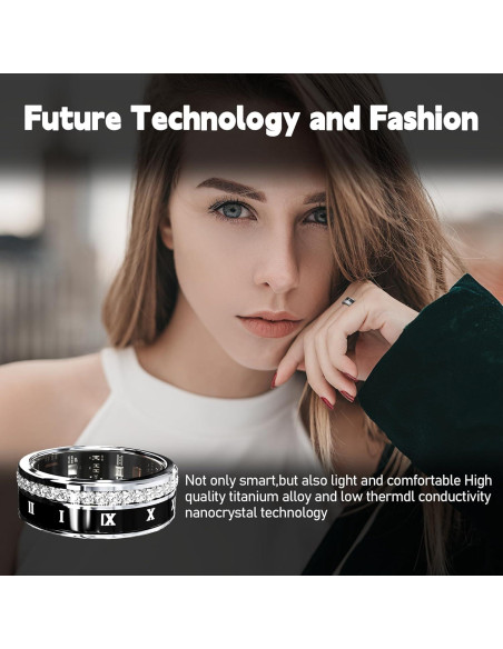 Anillo Inteligente GANSI IP68 Monitoreo Salud y Sueño