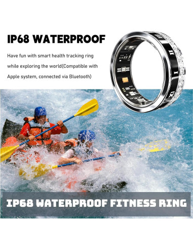 Anillo Inteligente GANSI IP68 Monitoreo Salud y Sueño