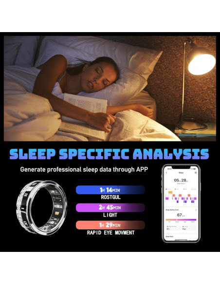 Anillo Inteligente GANSI IP68 Monitoreo Salud y Sueño