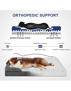 Cama Ortopédica para Perros FURTIME XL 106.7x81.3cm Impermeable 2