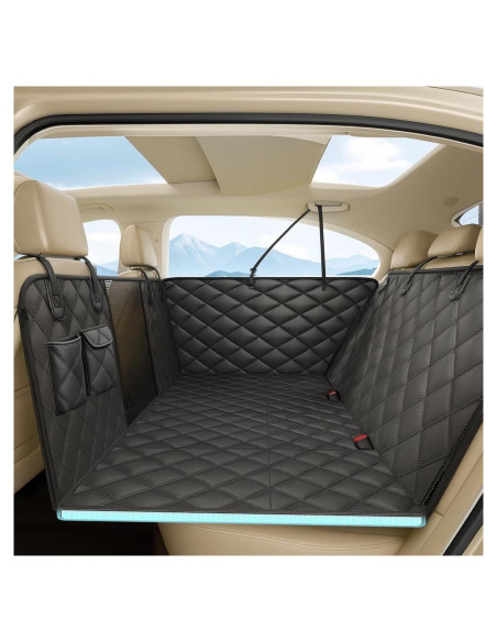 Funda de Asiento para Perros Fidozen SC9V1 Negro Impermeable Funda de Asiento para Perros Fidozen SC9V1 Negro Impermeable